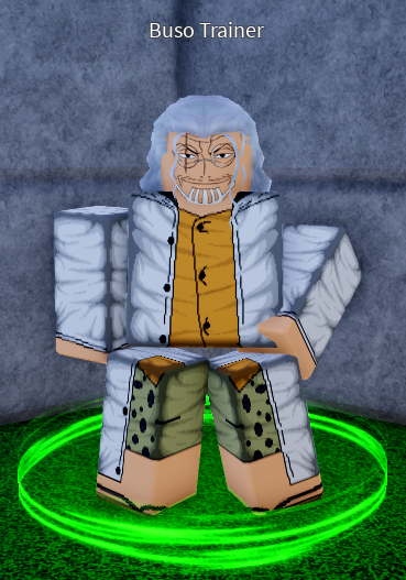 Buso Haki Trainer NPC image from the official Anime Limitless Trello board